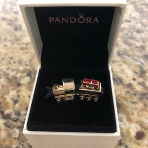 *RETIRED* NIB Pandora Christmas Train Charm